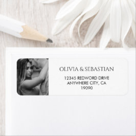 Trendy Typografy Text und Foto Schwarz/Weiß