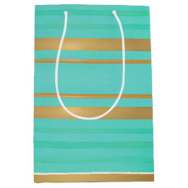 Trendy und Chic Blue und Gold ausgezeichnet Mittlere Geschenktüte