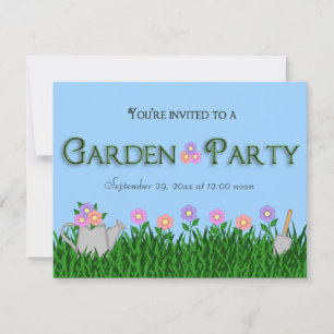 Trendy und elegantes Garden Party Einladung