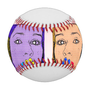 Trendy und farbenfroh baseball