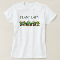 Trendy und lustige Pflanzen-Dame mit Kaktus
