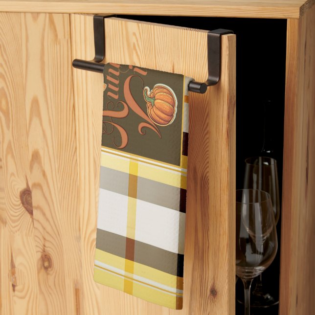 Trendy und stilvoll "Herbst Vibes" Geschirrtuch (Drittel gefaltet)