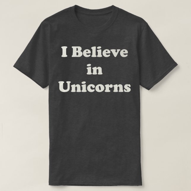 Trendy Unicorn Glauver Simple Tet T-Shirt (Design vorne)