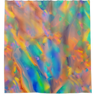 Trendy Unique Imitats holografische Opal Duschvorhang