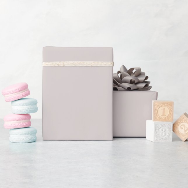 Trendy Unit - Calm Gray Wrapping Paper Roll Geschenkpapier (Babyparty)