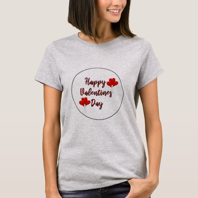 Trendy Valentine's Day - Feiern Sie Liebe im Stil! T-Shirt (Vorderseite)