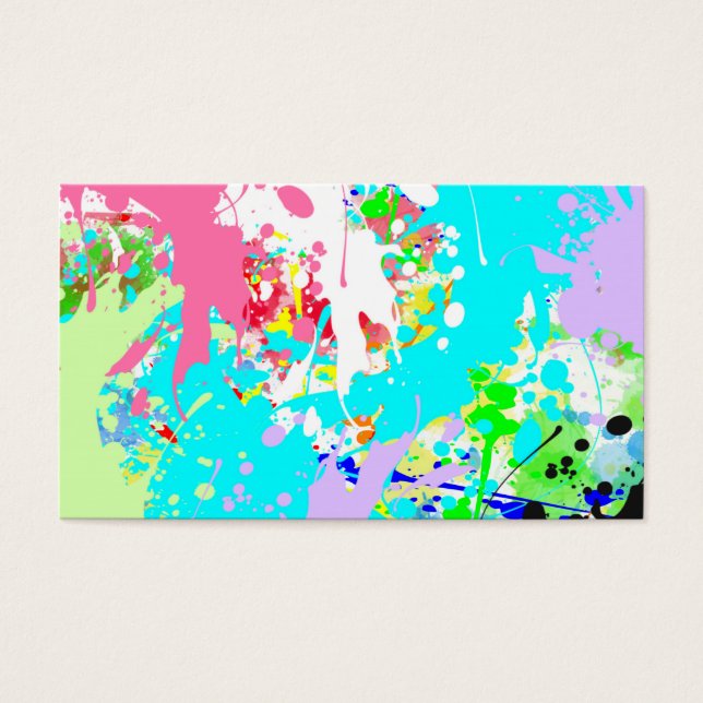 Trendy Vibrany Aquamarin Pink Watercolor Spritzer (Vorderseite)