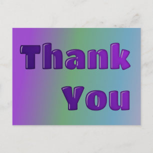 Trendy Vielen Dank Postcard Postkarte
