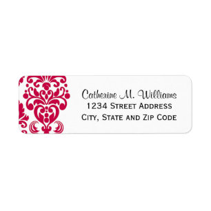 Trendy Viktorianisch Hot Pink Lace Damask
