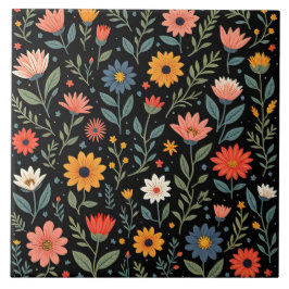 Trendy Vintag Beautiful Floral Collection Fliese