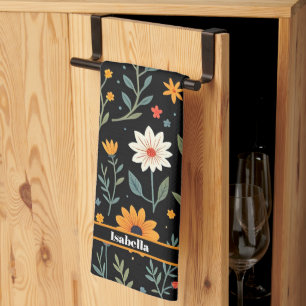 Trendy Vintag Beautiful Floral Collection Geschirrtuch