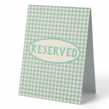 Trendy Vintag Blue Checkerboard Muster reserviert