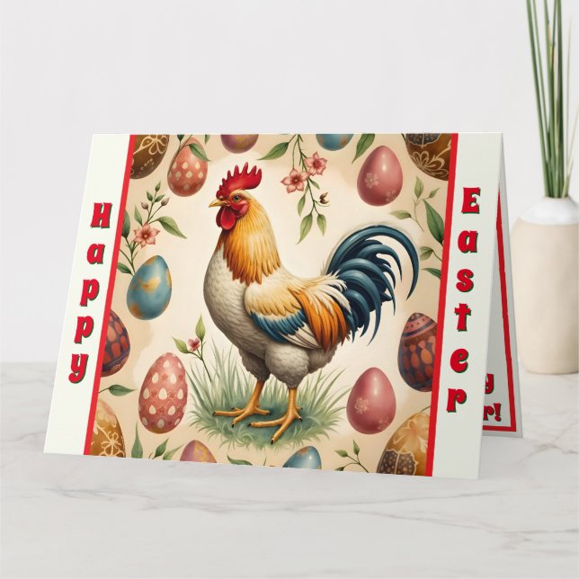 Trendy Vintag Holiday Easter Collection Karte (Vorderseite)