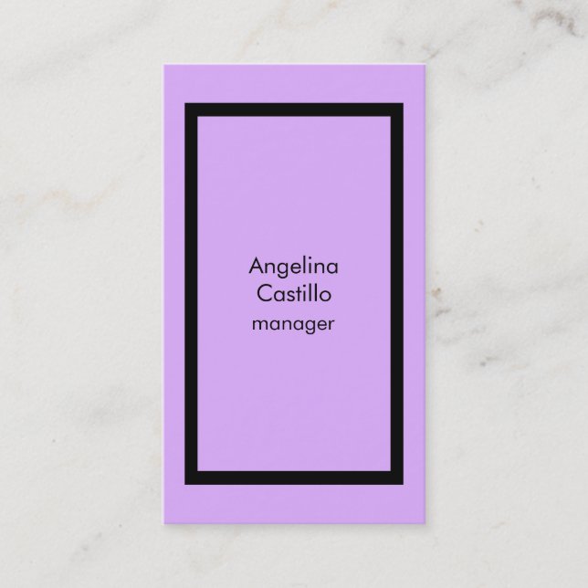 Trendy Vintag Mauve Mallow Pink Stilvoll Visitenkarte (Vorderseite)