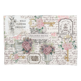 Trendy vintage French style decorative background  Kissenbezug