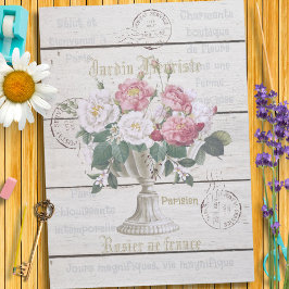 Trendy Vintages französisches künstlerisches Ephem Seidenpapier