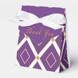 Trendy Violet Lila Dynamic Gemustert Geschenkschachtel