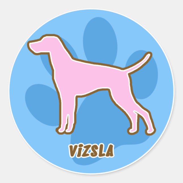 Trendy Vizsla Stickers (Vorderseite)