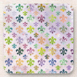Trendy Watercolor Lilie Pattern Untersetzer