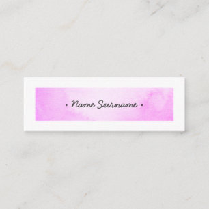 Trendy Watercolor schüren lila Minigeschäftskarte Mini Visitenkarte