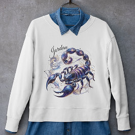 Trendy Watercolor Scorpio Zodiac Sweatshirt