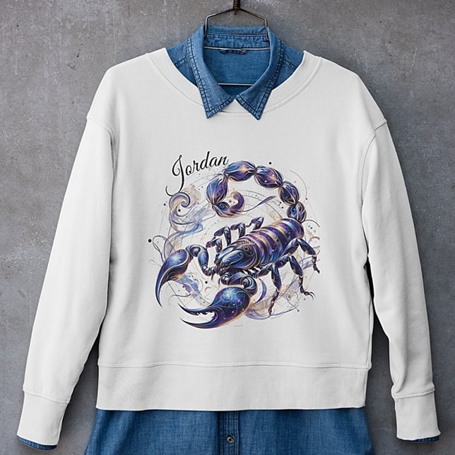 Trendy Watercolor Scorpio Zodiac Sweatshirt (Von Creator hochgeladen)