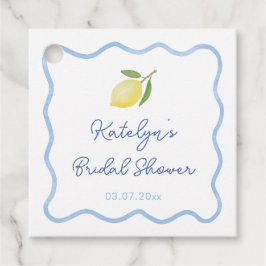 Trendy Wavy Border Main Squeeze Brautparty Geschenkanhänger