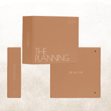 Trendy Wedding Planning Binder | Terracotta