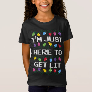 Trendy Weihnachten bin ich nur hier, um Lit Christ T-Shirt