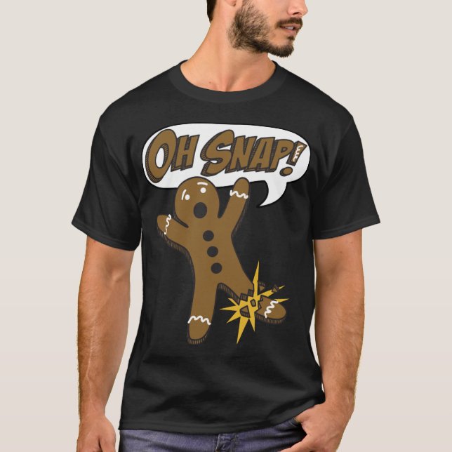 Trendy Weihnachten Lebkuchen Mann Oh schläfst! T-Shirt (Vorderseite)