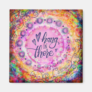 Trendy Whimsical Floral Hang da Inspirivity Magnet