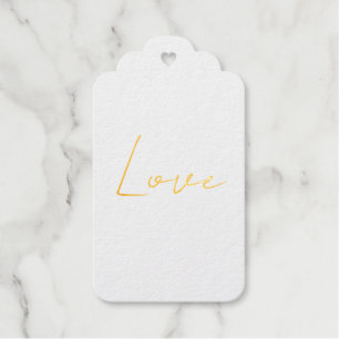Trendy White Liebe Wedwriting Handwriting Name Geschenkanhänger
