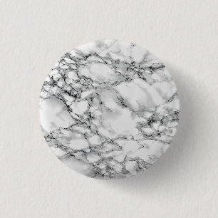 Trendy White Marble Stone Button