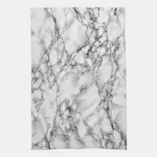 Trendy White Marble Stone Geschirrtuch