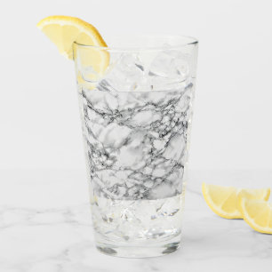Trendy White Marble Stone Glas
