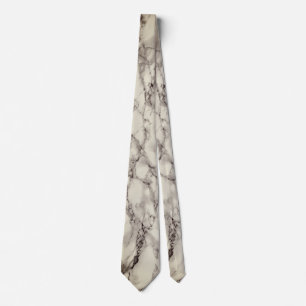 Trendy White Marble Stone - Ivory Krawatte