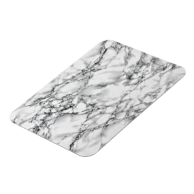 Trendy White Marble Stone Magnet (Linke Seite)