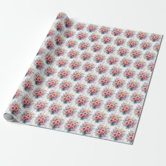 Trendy Wildflowers Beautiful Luxury Collection Geschenkpapier