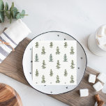 Trendy Winter | Christmas Tree Pattern Napkins Serviette<br><div class="desc">Trendy Winter | Weihnachtsbaummuster</div>