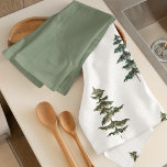 Trendy Winter | Weihnachtsbaummuster Geschirrtuch<br><div class="desc">Trendy Winter | Weihnachtsbaummuster</div>