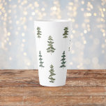 Trendy Winter | Weihnachtsbaummuster Milchtasse<br><div class="desc">Trendy Winter | Weihnachtsbaummuster</div>