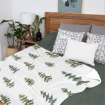 Trendy Winter | Weihnachtsbaummuster Sherpadecke<br><div class="desc">Trendy Winter | Weihnachtsbaummuster</div>