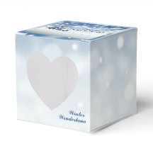 Trendy Wintry Winter Wonderland Herz
