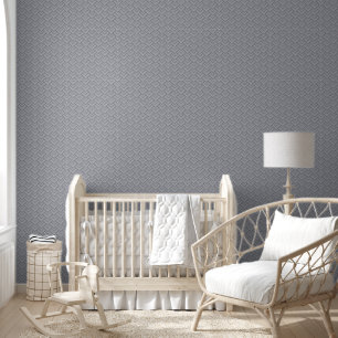 Trendy Wohngestaltung Navy Blue Grau geometrische  Tapete