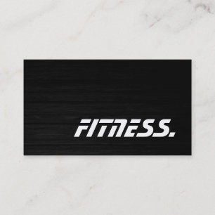 Trendy Wood Trainer Sport Fitness Business Card Visitenkarte