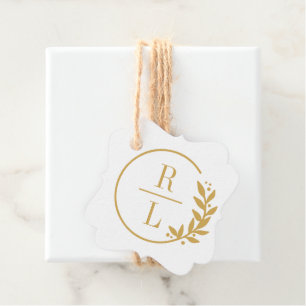 Trendy Wreath EDITABLE COLOR Gastgeschenk Hochzeit Geschenkanhänger