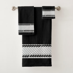 Trendy Z Black Badhandtuch Set