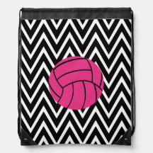 Trendy Zickzack rosa Salve-Ball-Gurt-Tasche