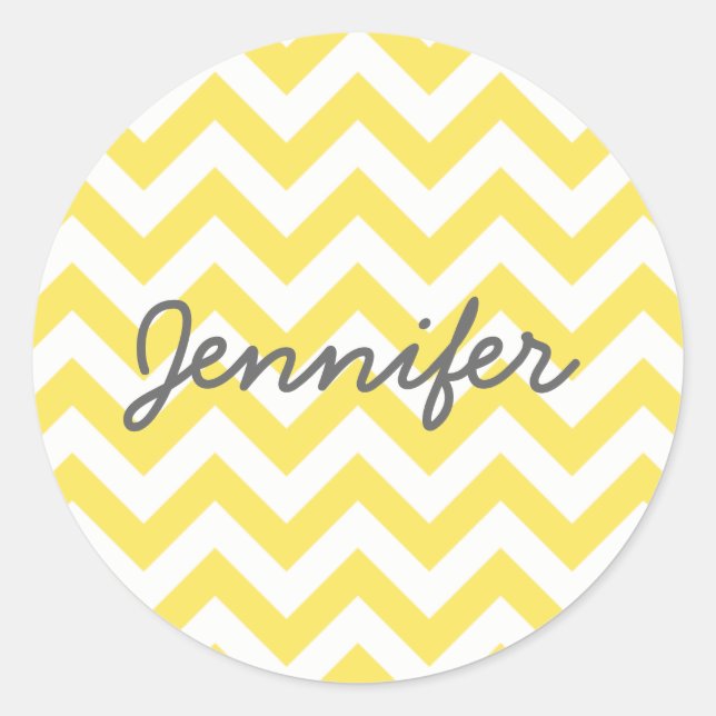 Trendy Zickzack Stickers (Vorderseite)