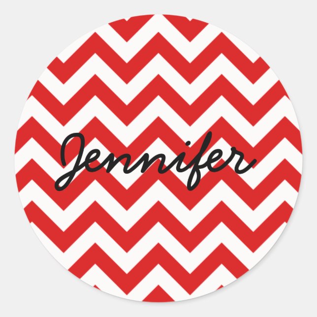 Trendy Zickzack Stickers (Vorderseite)